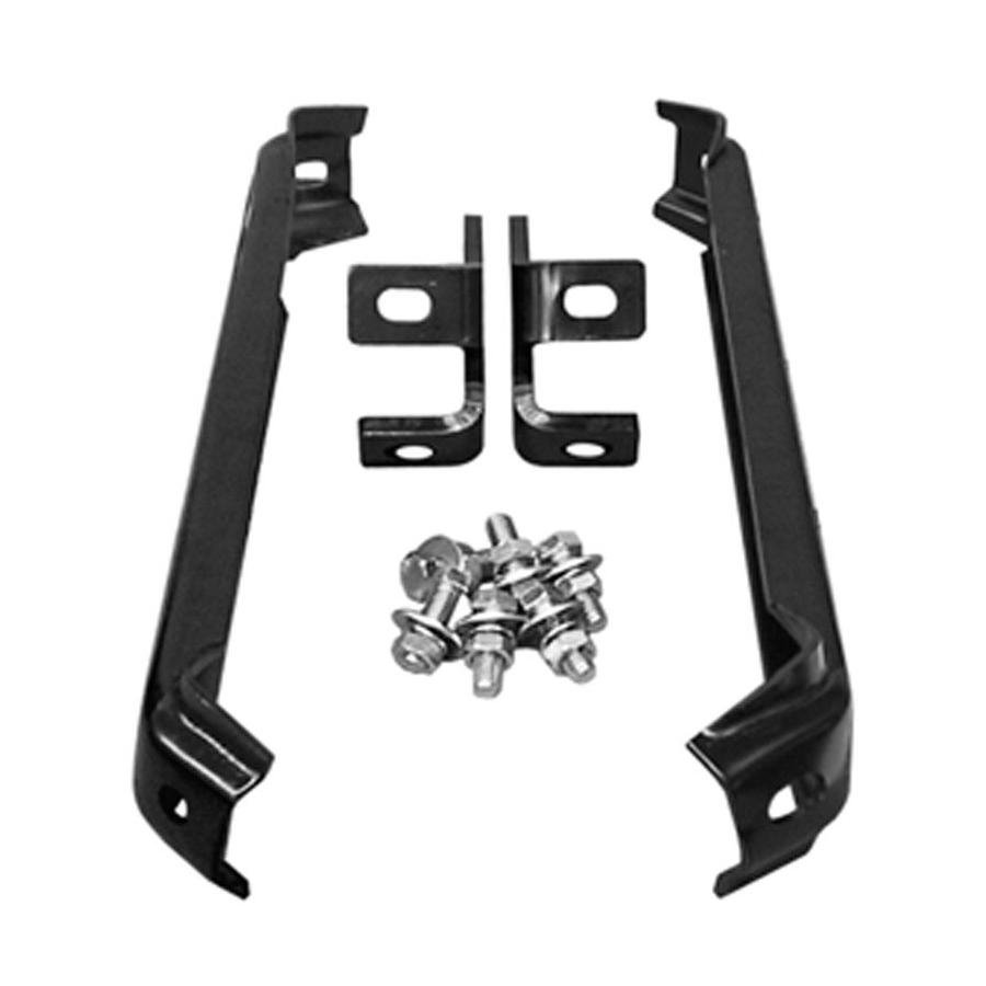 Front Bumper Bracket Set Black for 1955 to 1957 Chevrolet Pickup