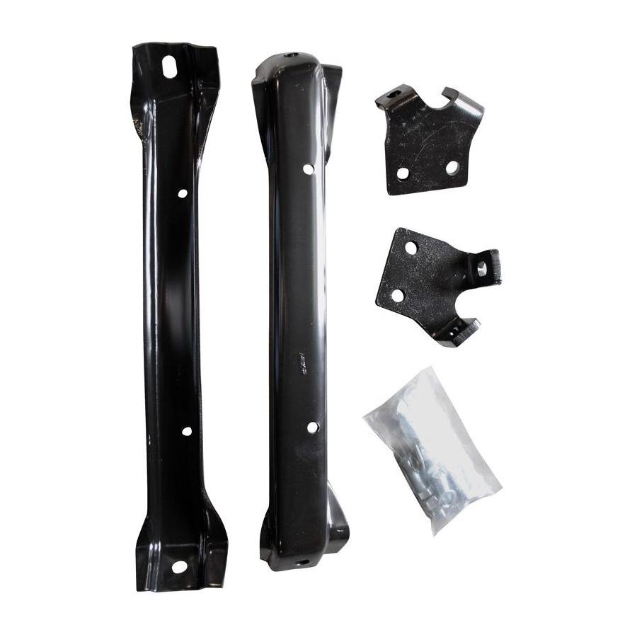 Front Bumper Bracket Set Black for 1958 to 1959 GMC Pickup