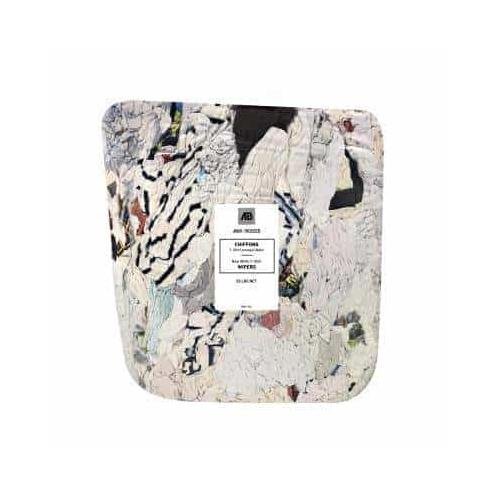 AB Express 3020 Bag Near White T-Shirt Wipers 25 lb