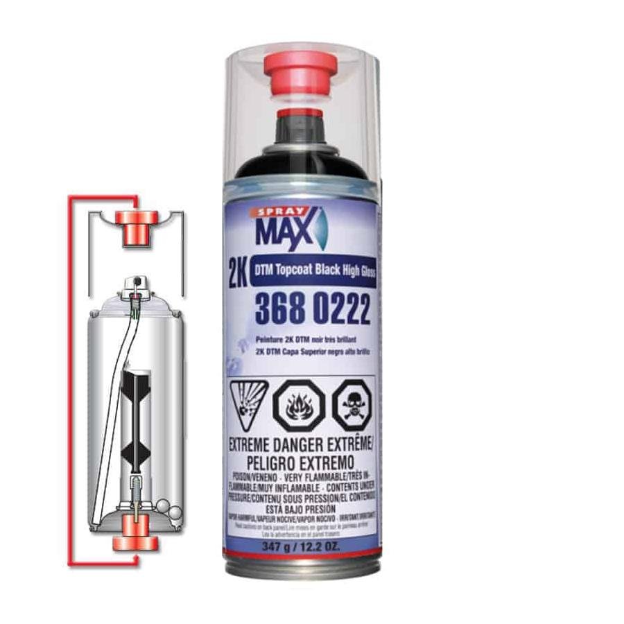 Top Coat Gloss Black 3680222 Top Coat Gloss Black 2K Areosol