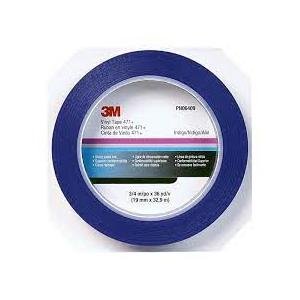 3M 06409 Vinyl Tape, 471+, indigo, 0.8 in x 36.0 yd x 5.3 mil (1.9 cm x 32.9 m x 0.1 mm)