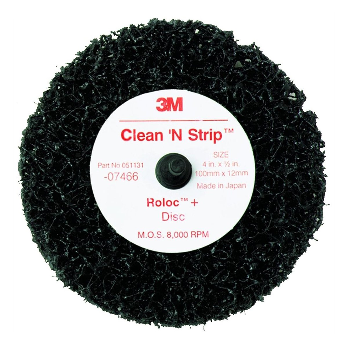 3M Scotch-Brite Roloc Clean and Strip Disc, 07466, XCS, 4 in x 1/2 in (10.16 cm x 1.27 cm)