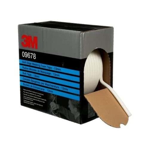 3M Soft Edge Foam Masking Tape, 09678, 1/2 in x 165 ft (13 mm x 50 m)
