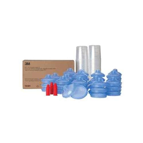 3M PPS Lid and Liner Kit, 16301, Standard (650ml), 125 Micron Filter, 50 Lids & Liners per kit