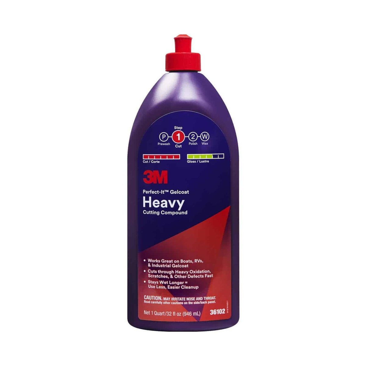 3M Perfect-It Gelcoat Heavy Cutting Compound, 946 ml, 36102