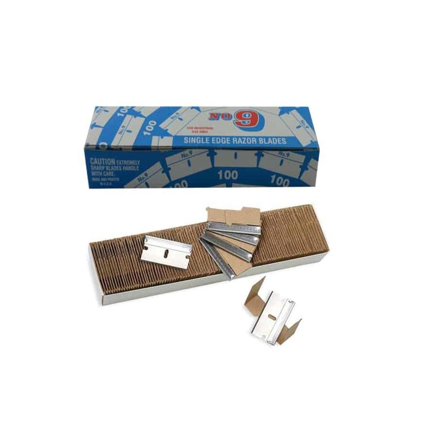 US Blade 412 Single Edge #9 Industrial Razor Blades 100 Pk