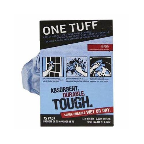Trimaco 84075 Blue One Tuff Wiping Cloths 75Ct