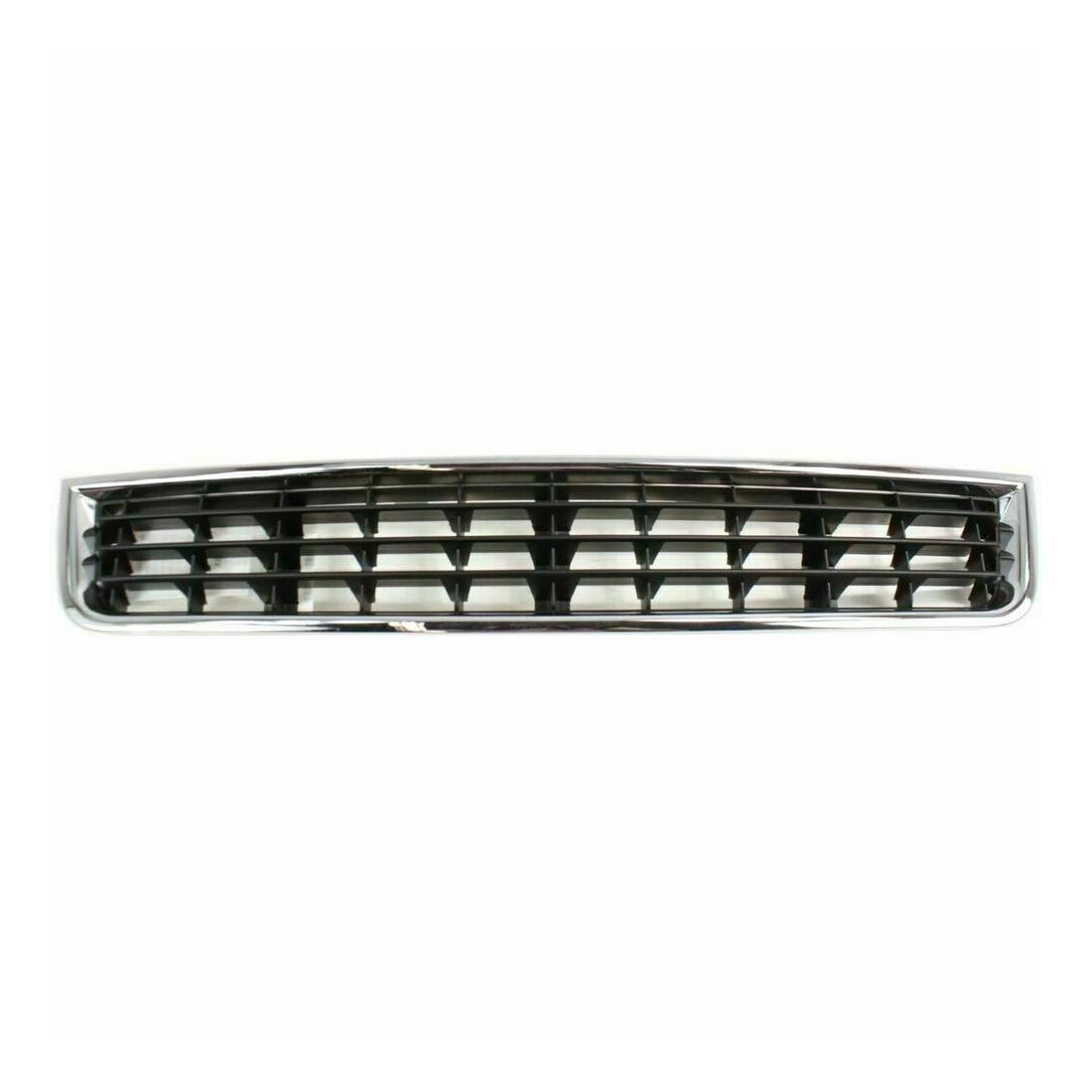 Front Bumper Cover Grille Black with Chrome