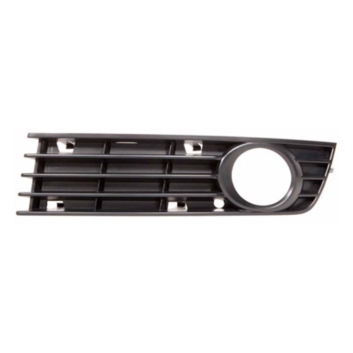 Front Right Bumper Cover Outer Grille with Fog Lamp Hole with Flow Through Holes Plastic