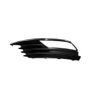 Front Left Bumper Cover Fog Light Bezel without S-Line Package for Sedan and Convertible Models Black
