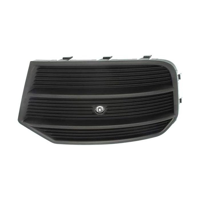 Front Right Bumper Cover Fog Light Grille for use with 1 Piece Bumper with Park Assist Textured Black