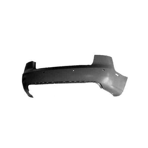 Rear Bumper Cover Primed PTM for Generation 3 Sedan Models with Park Assist Sensor Holes -CAPA Certified