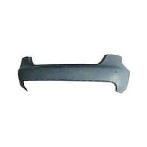 Rear Bumper Cover Primed PTM for Sedan without S-Line Package with Park Assist Sensor Holes -CAPA Certified