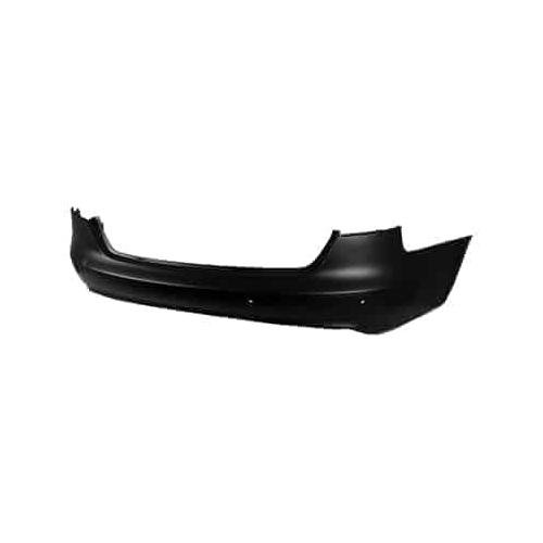 Rear Bumper Cover Primed PTM without S-Line Package with Park Assist Sensor Holes -CAPA Certified
