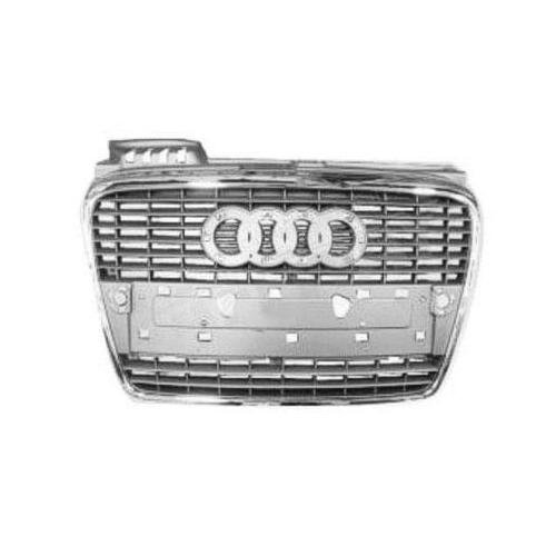 Front Grille Silver and Gray with Chrome Frame without S-Line Package