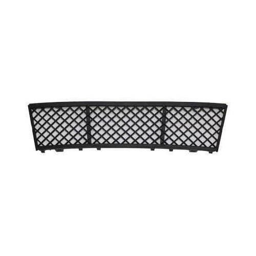 Front Center Bumper Grille For Sedan Without M Pkg Or Active Cruise Control Matte BlackPlastic