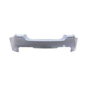 Rear Bumper Cover For Sedan With M Pkg Without Park Assist Sensor Primed PTM -CAPA Certified