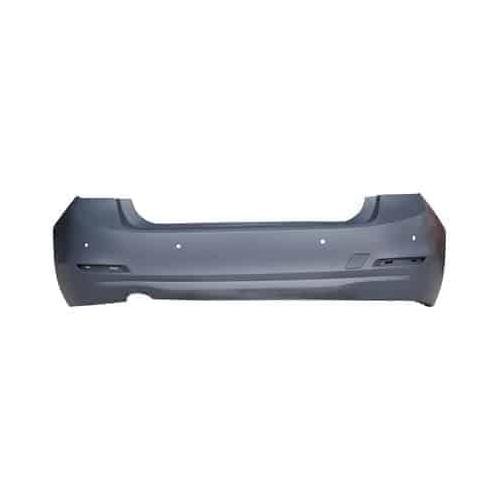 Rear Bumper Cover For 320 and 328D Diesel Sedans Without M Pkg With Park Assist Sensors Standard Without Trim Lines Primed PTM