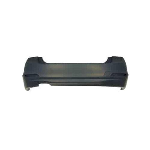 Rear Bumper Cover For F30 and 328i Gas Model Sedans Without Park Assist Sensors or Molding Holes Primed PTM -CAPA Certified