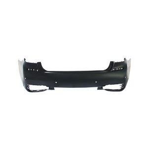 Rear Bumper Cover For Sedan Models With M Pkg and Four Sensor Holes Primed PTM