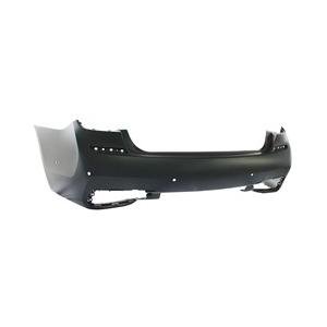 Rear Bumper Cover For Sedan Models With M Pkg and Six Sensor Holes Primed PTM