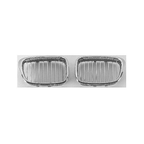 Front Left Grille Chrome With Black Bars For 540 Sedan And Wagon Models