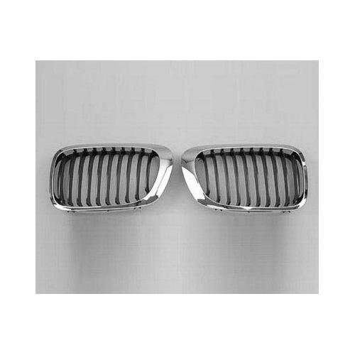 Front Left Grille Black With Chrome Trim for Coupe or Convertible