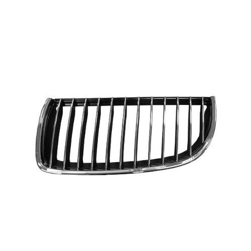 Front Left Grille Chrome And Black For Sedan