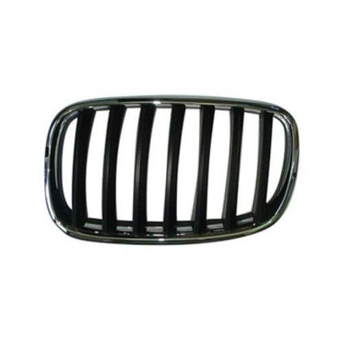 Front Left Grille Chrome And Black 3.0L