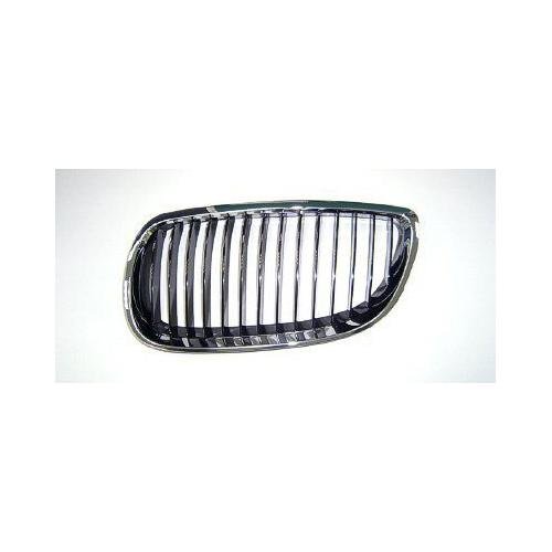 Front Left Grille Black with Chrome Frame For Coupe