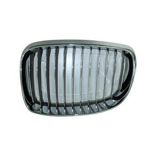 Front Left Grille For Coupe and Convertible Chrome and Black
