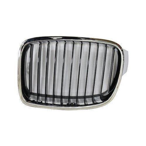 Front Left Grille for Standard Line Sedan and Wagon Chrome and Black