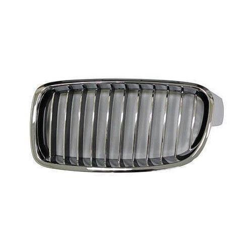 Front Left Grille for Luxury Line Sedan and Wagon Chrome and Black