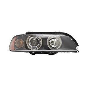 Front Right Halogen HeadLamp Assembly With Silver/Titanium Bezel Fits Sedan Models