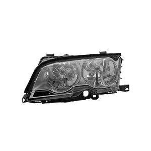 Front Right Halogen HeadLamp Assembly With Silver/Titanium Bezel Fits Coupe and Convertible Models To Production date 09/01