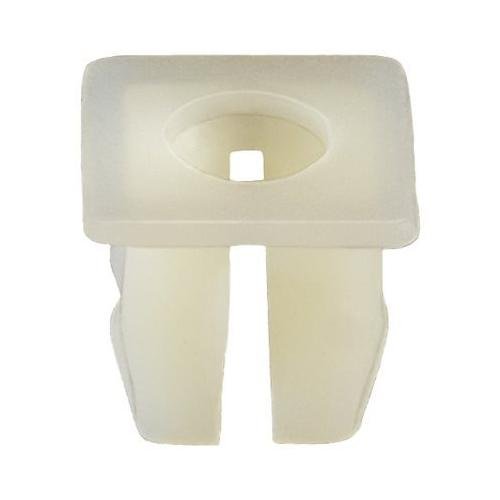 AUVECO 15676 White Nylon Nut #6 Screw Size GM PK 50
