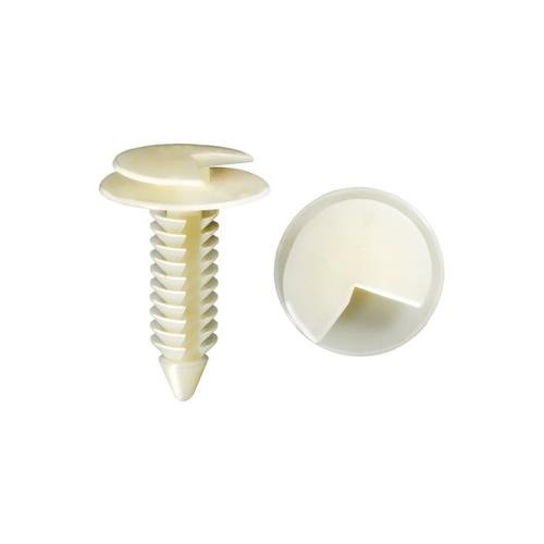 Push in Retainer White Nylon Trim Panel