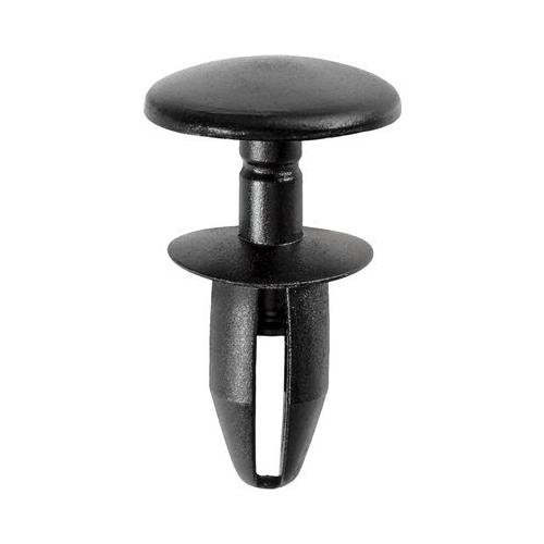 AUVECO 16816 Black Nylon Push-In Retainer Hole Size 6mm GM PK 25
