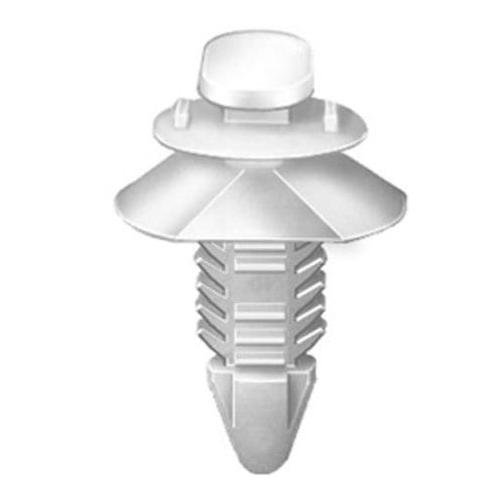 Push in Retainer White Nylon Trim Panel