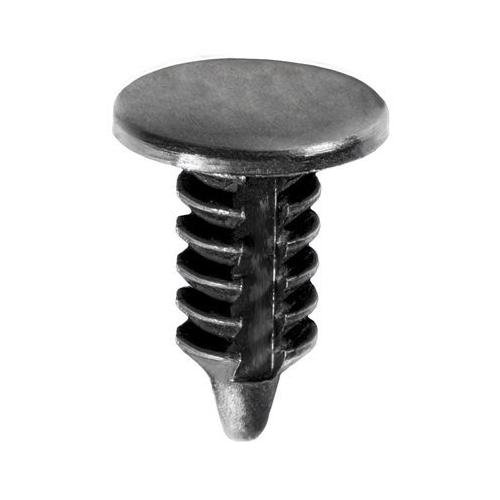 AUVECO 18683 Black Nylon Push-In Retainer Hole Size 3/16 PK 100