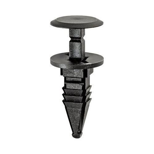 AUVECO 19522 Black Nylon Push-In Retainer Hole Size 6mm GM PK 15