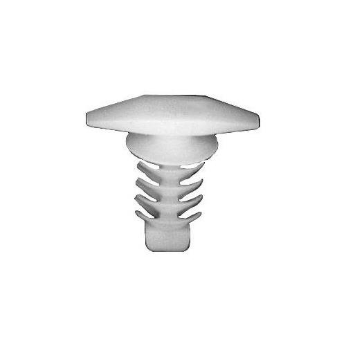 AUVECO 19678 White Nylon Weatherstrip Retainer Ford PK 50