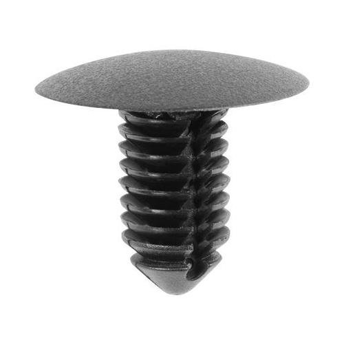 AUVECO 20360 Black Nylon Push-In Retainer Hole Size 3/8 GM PK 25