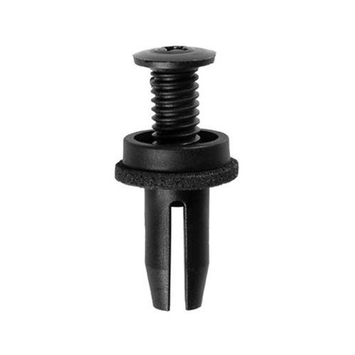 AUVECO 21172 Black Nylon Push-In Retainers Hole Size 8mm Ford PK 15