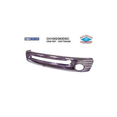 Front Bumper Face Bar Chrome without Sport Package