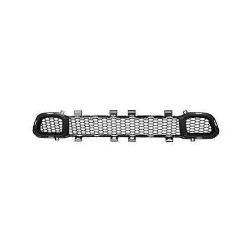 Front Bumper Cover Grille Except Trailhawk Matte-Dark Gray without Adaptive Cruise Control without Active Shutter Grille