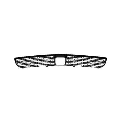 Front Bumper Cover Grille for use with Adaptive Cruise Matte-Black Finish