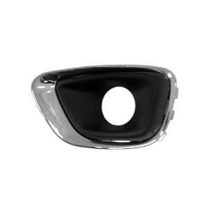 Front Left Bumper Fog Lamp Bezel with Chrome Trim