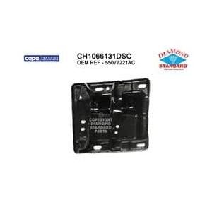 Front Left Bumper Mounting Plate for use without Tow Hooks