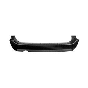 Rear Bumper Cover Primed PTM without Groove for Chrome Molding for 119 Inch Wheelbase with Left Side Exhaust Cut Out with Sto and Go Seat with Lower Lip Black Textured -CAPA Certified